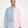Karl Kani ORIGINALS BLOCK JACKET - Jeansjacke - Rose/blue, Damen