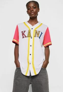 Karl Kani COLLEGE BLOCK BASEBALL - T-Shirt Print - White, Damen -Outlet KARL KANI Store 76d444c1ec8444d0bad8be4f3fcc5520
