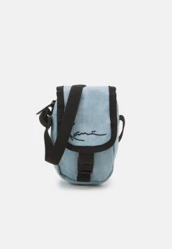 Karl Kani SIGNATURE MINI MESSENGER BAG - Umhängetasche - Light Blue, Herren