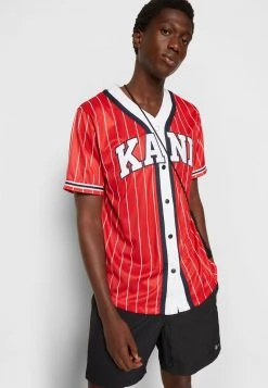 Karl Kani SERIF BASEBALL SHIRT - Hemd - Red, Herren -Outlet KARL KANI Store 791920d62eed48999ceed96c8c3b05c0