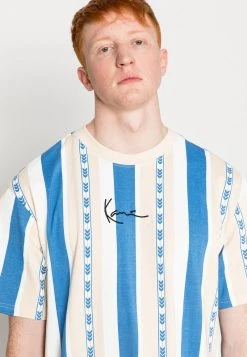 Karl Kani SMALL SIGNATURE STRIPE TEE UNISEX - T-Shirt Print - Blue -Outlet KARL KANI Store 7ae6de75f81d4c3bb0acb7f67fd194f8