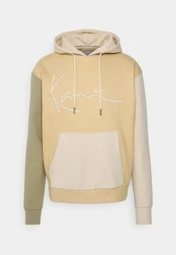 Karl Kani SIGNATURE BLOCK HOODIE UNISEX - Sweatshirt - Sand