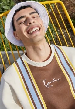 Karl Kani SMALL SIGNATURE STRIPE CREW UNISEX - Sweatshirt - Cream 13 Karl Kani SMALL SIGNATURE STRIPE CREW UNISEX - Sweatshirt - Cream -Outlet KARL KANI Store 7ba54552febc4bf19298c398c4bbd1bb