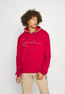 Karl Kani SIGNATURE PATCH HOODIE UNISEX - Sweatshirt - Dark Red