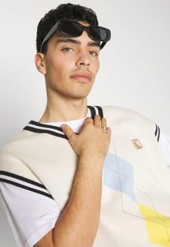 Karl Kani VEST UNISEX - Strickpullover - Cream -Outlet KARL KANI Store 7c46fd3fa74c4b71bd87653d4a95088c