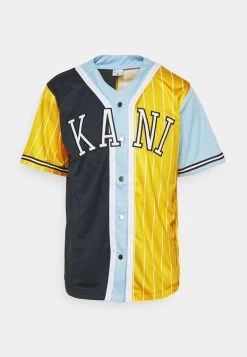 Karl Kani COLLEGE BLOCK PINSTRIPE BASEBALL - T-Shirt Print - Yellow, Herren -Outlet KARL KANI Store 7cdeb142eb59493e9fcf2f80fffd26a7