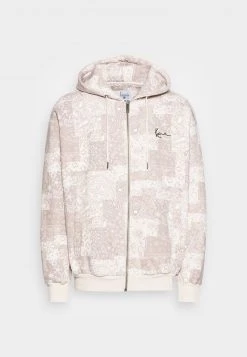 Karl Kani CHEST SIGNATURE ZIP OS HOODIE UNISEX - Sweatjacke - Sand -Outlet KARL KANI Store 7e550a54821a490d9b9a95955200df28