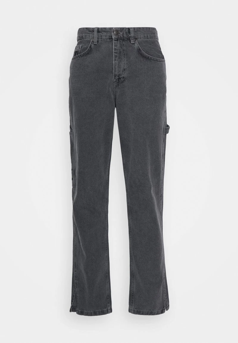 RETRO SLIT PANTS - Jeans Straight Leg - grey Karl Kani RETRO SLIT PANTS - Jeans Straight Leg - Grey, Herren -Outlet KARL KANI Store 7e8635b0fcc54aa6af794d9dd23c7229