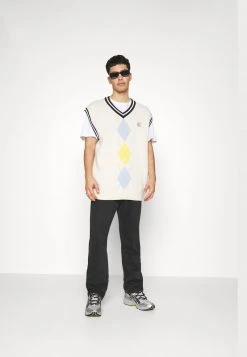 Karl Kani VEST UNISEX - Strickpullover - Cream -Outlet KARL KANI Store 7e916256acaf4b708f6dfbbe392c16aa