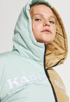 Karl Kani RETRO BLOCK HOODED PUFFER JACKET - Winterjacke - Sand, Damen -Outlet KARL KANI Store 7ee5cf4f9e5b4c97bb9e452f17c57c1f