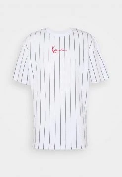 Karl Kani SMALL SIGNATURE PINSTRIPE TEE UNISEX - T-Shirt Print - White/black -Outlet KARL KANI Store 7ef9d33686534b83b8254f84c0427fd9