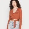 Karl Kani SMALL SIGNATURE SHORT RUST - Langarmshirt - Rust, Damen -Outlet KARL KANI Store 7f96c2de6b1b4fa2baab22a84758ec02