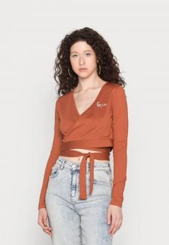 Karl Kani SMALL SIGNATURE SHORT RUST - Langarmshirt - Rust, Damen