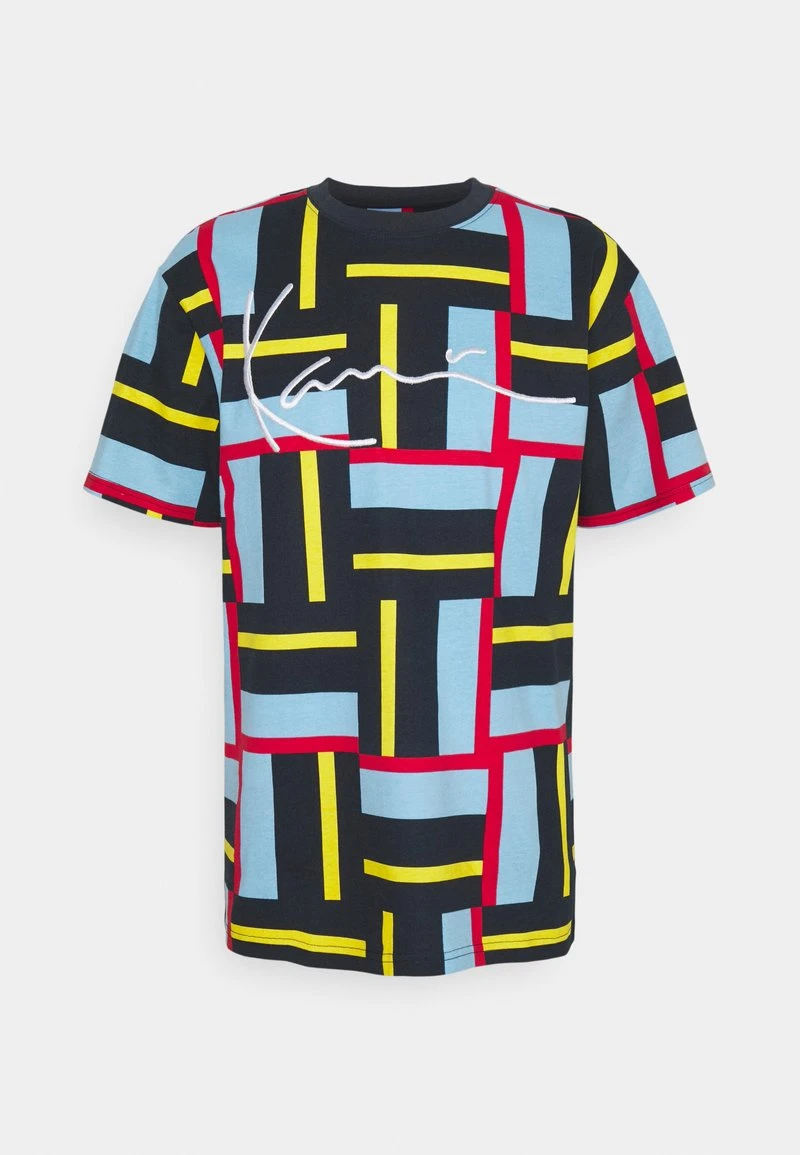 SIGNATURE BLOCK TEE UNISEX - T-Shirt print - multi-coloured Karl Kani SIGNATURE BLOCK TEE UNISEX - T-Shirt Print - Multi-coloured -Outlet KARL KANI Store 83397d7fbd464cd3aa1d795851909502