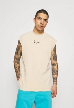 Karl Kani SMALL SIGNATURE TEE - Top - Sand, Unisex