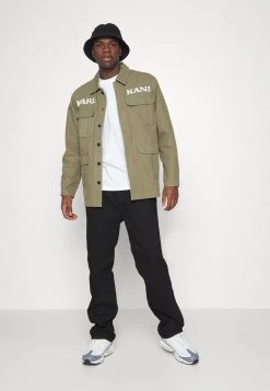 Karl Kani RETRO WASHED UTILITY JACKET - Leichte Jacke - Dark Green, Herren -Outlet KARL KANI Store 855695239ec14171b60598d8df0db229