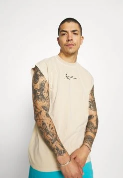 Karl Kani SMALL SIGNATURE TEE - Top - Sand, Unisex -Outlet KARL KANI Store 8829633a5f084f019bf03518aa225aac