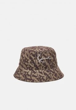 Karl Kani SIGNATURE LOGO BUCKET HAT UNISEX - Hut - Brown