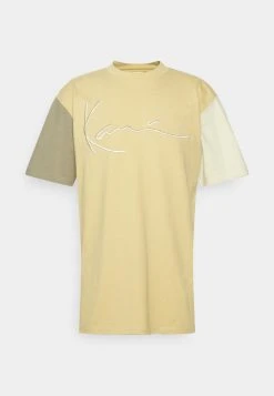 Karl Kani SIGNATURE BLOCK TEE UNISEX - T-Shirt Print - Light Sand