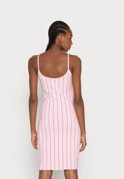 Karl Kani SMALL SIGNATURE PINSTRIPE DRESS - Jerseykleid - Rose, Damen -Outlet KARL KANI Store 8b3110aa3a6a419081dcb17c21fec974