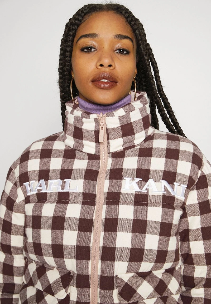 RETRO REVERSIBLE PUFFER JACKET - Winterjacke - taupe Karl Kani RETRO REVERSIBLE PUFFER JACKET - Winterjacke - Taupe, Damen -Outlet KARL KANI Store 8b8dc6d534394d24a0dc1881039238fa