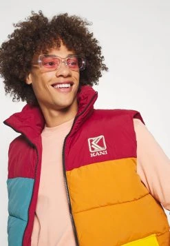 Karl Kani BLOCK PUFFER VEST UNISEX - Weste - Dark Red -Outlet KARL KANI Store 8dbc4c56e6a24017be92053c79fa3870