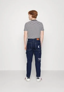 Karl Kani RETRO RINSED PANTS UNISEX - Jeans Relaxed Fit - Dark Blue -Outlet KARL KANI Store 8f7cf8faa140436792afd88af7937cd0