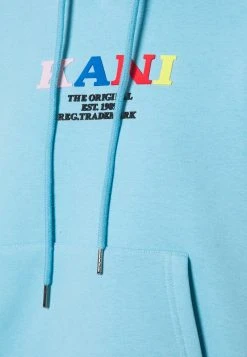 Karl Kani RETRO HOODIE - Sweatshirt - Light Blue, Damen -Outlet KARL KANI Store 9003284b4d764494b0c5a30d99d3f60b