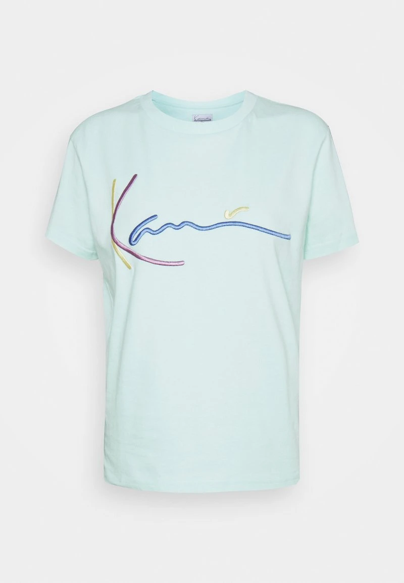 SIGNATURE TEE - T-Shirt print - mint Karl Kani SIGNATURE TEE - T-Shirt Print - Mint, Damen -Outlet KARL KANI Store 90575de4c04644c6b7e1497960d2ebe8