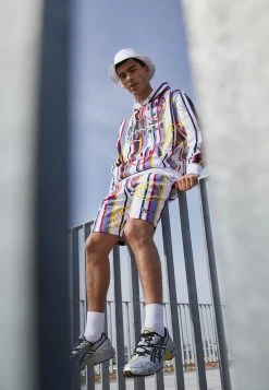 KARL KANI X SMILEY® SIGNATURE STRIPE HOODIE UNISEX - Kapuzenpullover - Multicolor