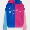 Karl Kani SIGNATURE BLOCK HOODIE - Kapuzenpullover - Blue/pink, Damen -Outlet KARL KANI Store 91225ff045234f11babe13014f9d3892