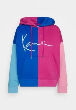 Karl Kani SIGNATURE BLOCK HOODIE - Kapuzenpullover - Blue/pink, Damen