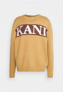Karl Kani RETRO BLOCK KNIT CREW UNISEX - Sweatshirt - Sand 12 Karl Kani RETRO BLOCK KNIT CREW UNISEX - Sweatshirt - Sand -Outlet KARL KANI Store 937add52fcd141adbb11fd659b37d15a