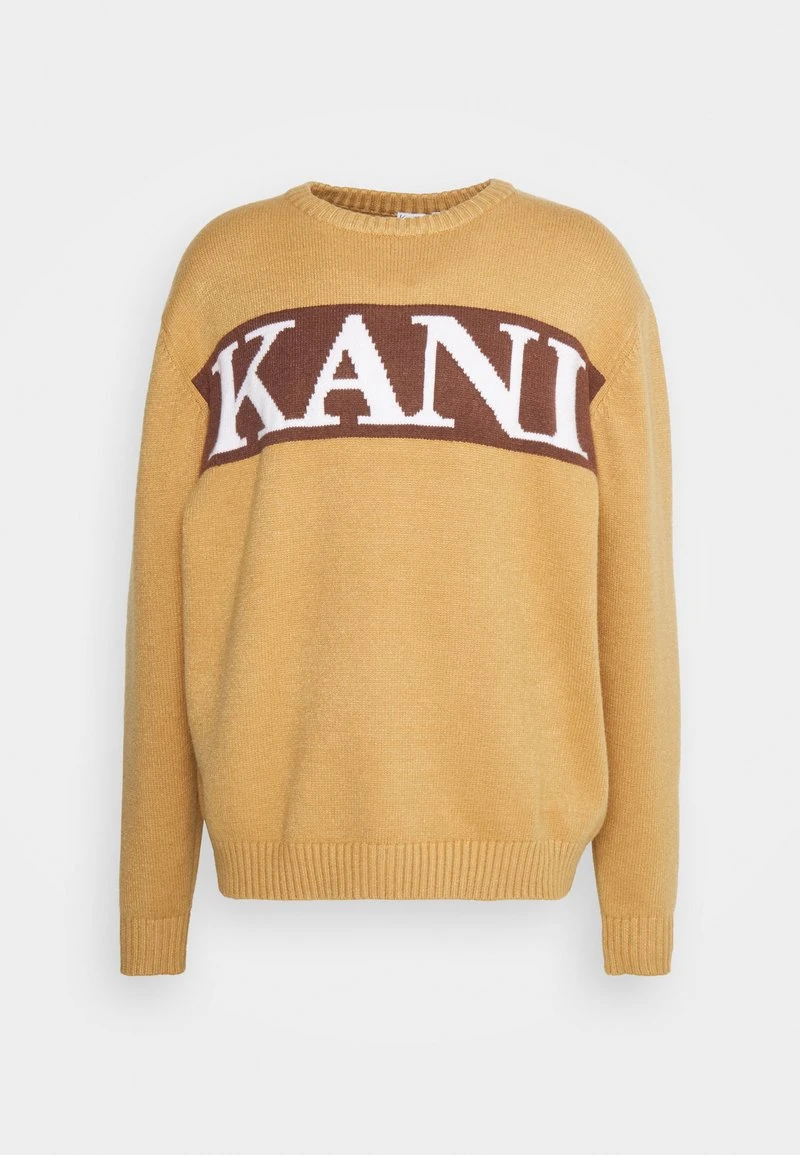 Karl Kani RETRO BLOCK KNIT CREW UNISEX - Sweatshirt - Sand 7 Karl Kani RETRO BLOCK KNIT CREW UNISEX - Sweatshirt - Sand – Bild 5