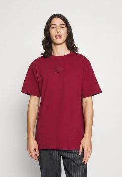 Karl Kani SIGNATURE ESSENTIAL TEE UNISEX - T-Shirt Basic - Dark Red