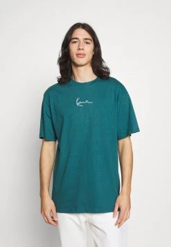 Karl Kani SMALL SIGNATURE ESSENTIAL TEE UNISEX - T-Shirt Basic - Petrol