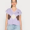 Karl Kani VEST - Strickpullover - Purple, Damen -Outlet KARL KANI Store 9558758b8ac5413cb5ed21baaa952cea