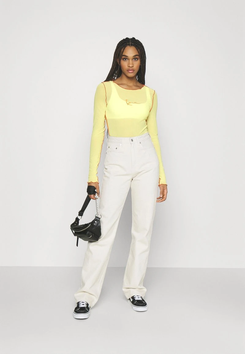 Karl Kani SMALL SIGNATURE - Langarmshirt - Lime, Damen 4 Karl Kani SMALL SIGNATURE - Langarmshirt - Lime, Damen – Bild 2