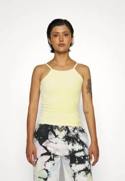 Karl Kani SMALL SIGNATURE - Top - Yellow, Damen