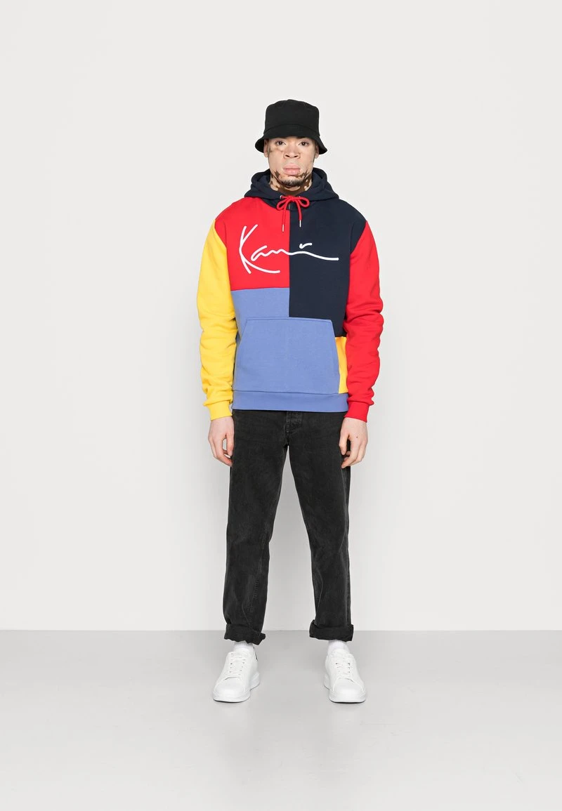 Karl Kani UNISEX SIGNATURE BLOCK HOODIE - Kapuzenpullover - Navy 4 Karl Kani UNISEX SIGNATURE BLOCK HOODIE - Kapuzenpullover - Navy – Bild 2
