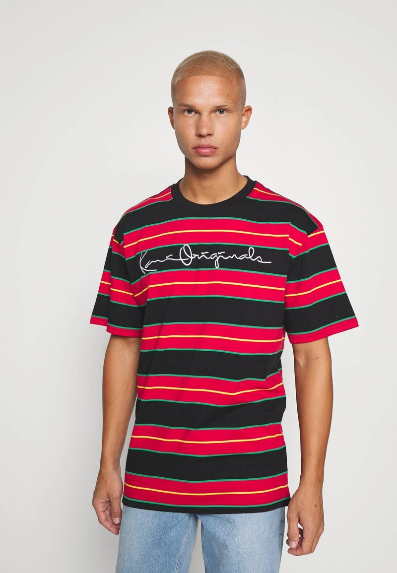 ORIGINALS STRIPE TEE UNISEX - T-Shirt print - red/black/green Karl Kani ORIGINALS STRIPE TEE UNISEX - T-Shirt Print - Red/black/green -Outlet KARL KANI Store 99e4d4659419464a84357500c933f924