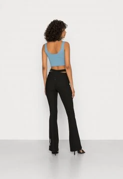 Karl Kani SIGNATURE CUT OUT - Stoffhose - Black, Damen -Outlet KARL KANI Store 99e63ed219c24d578d552d348d549a98