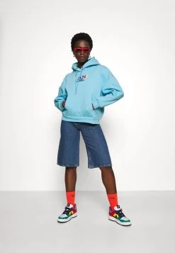 Karl Kani RETRO HOODIE - Sweatshirt - Light Blue, Damen -Outlet KARL KANI Store 9a61c9e21f0041abb0215e18ff15fc39