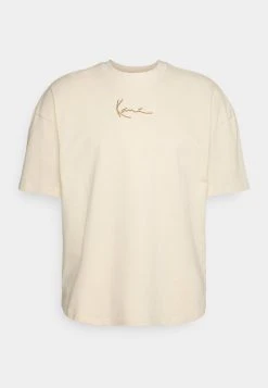 Karl Kani SMALL SIGNATURE HEAVY TEE UNISEX - T-Shirt Basic - Cream