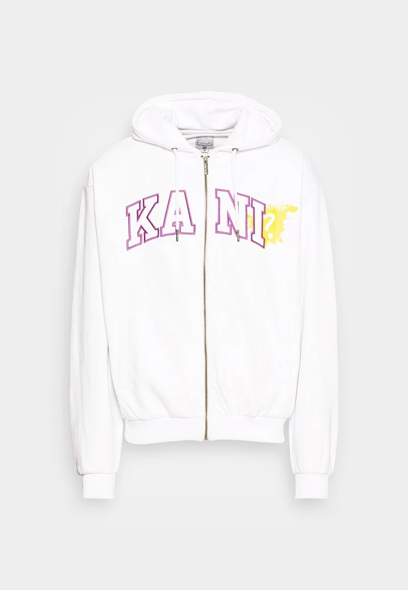 SERIF ZIP HOODIE UNISEX - Sweatjacke - white Karl Kani SERIF ZIP HOODIE UNISEX - Sweatjacke - White -Outlet KARL KANI Store 9ae078c076d749fc8e5fa4acb0bd6349
