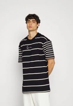 Karl Kani SMALL SIGNATURE STRIPE TEE UNISEX - T-Shirt Print - Light Blue