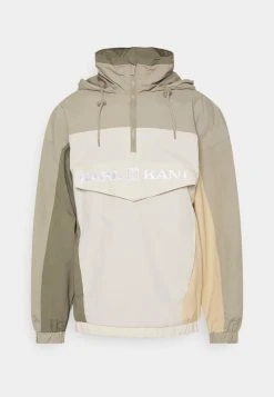 Karl Kani RETRO BLOCK WINDBREAKER - Leichte Jacke - Military Green, Herren