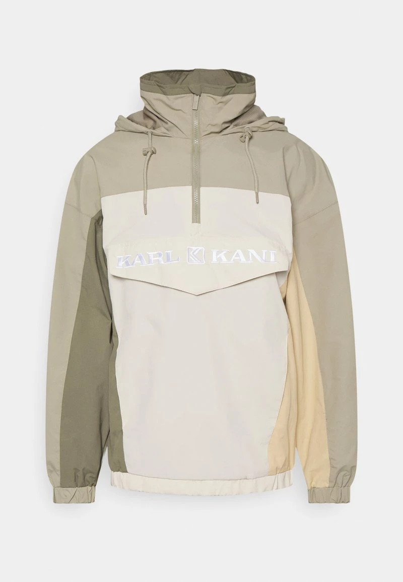 Karl Kani RETRO BLOCK WINDBREAKER - Leichte Jacke - Military Green, Herren 3 Karl Kani RETRO BLOCK WINDBREAKER - Leichte Jacke - Military Green, Herren