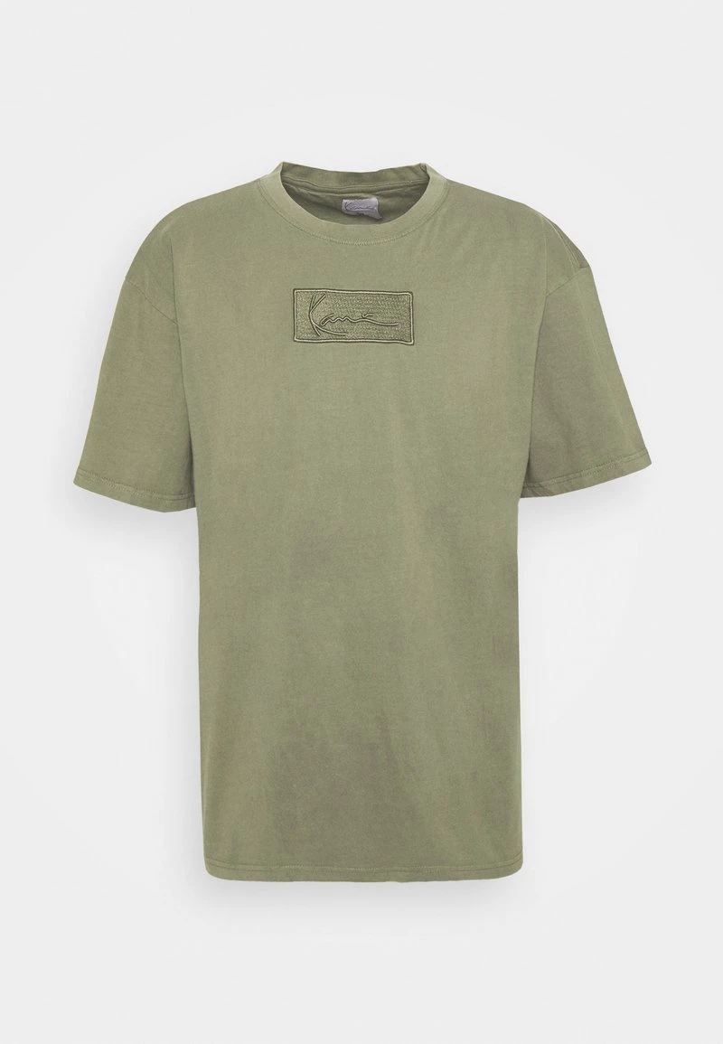 SMALL SIGNATURE BOX WASHED TEE UNISEX - T-Shirt basic - green Karl Kani SMALL SIGNATURE BOX WASHED TEE UNISEX - T-Shirt Basic - Green -Outlet KARL KANI Store 9c7d9b4adb794616b2b103254266d73b