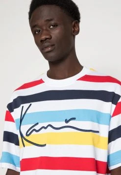 Karl Kani SIGNATURE STRIPE TEE UNISEX - T-Shirt Print - Multicolor -Outlet KARL KANI Store 9e214c8f8b7f4dc58f01f7b3b2df53db